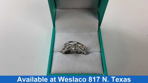 Women's Ring - White Gold 10k (.417) 3.3 grams Size 7