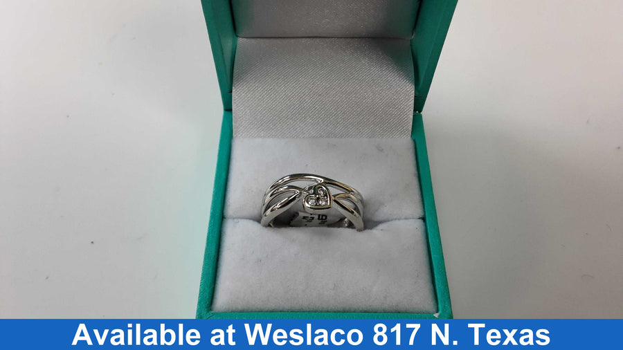 Women's Ring - White Gold 10k (.417) 3.3 grams Size 7