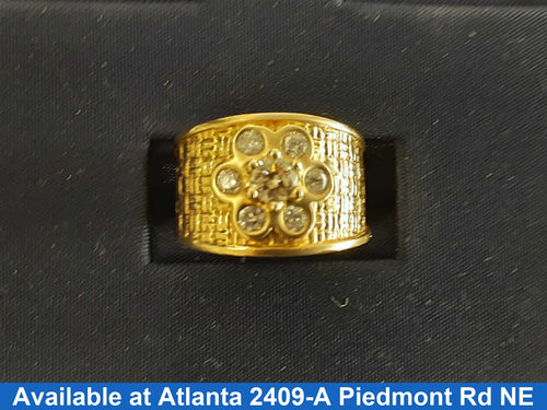 Women's Ring - Yellow Gold 14k (.585) 6.8 grams Size 6.5