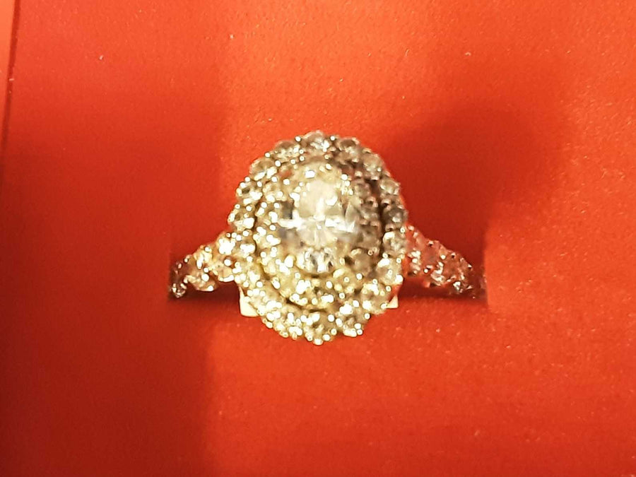 Women's Ring - White Gold 14k (.585) 4.3 grams Size 7.5