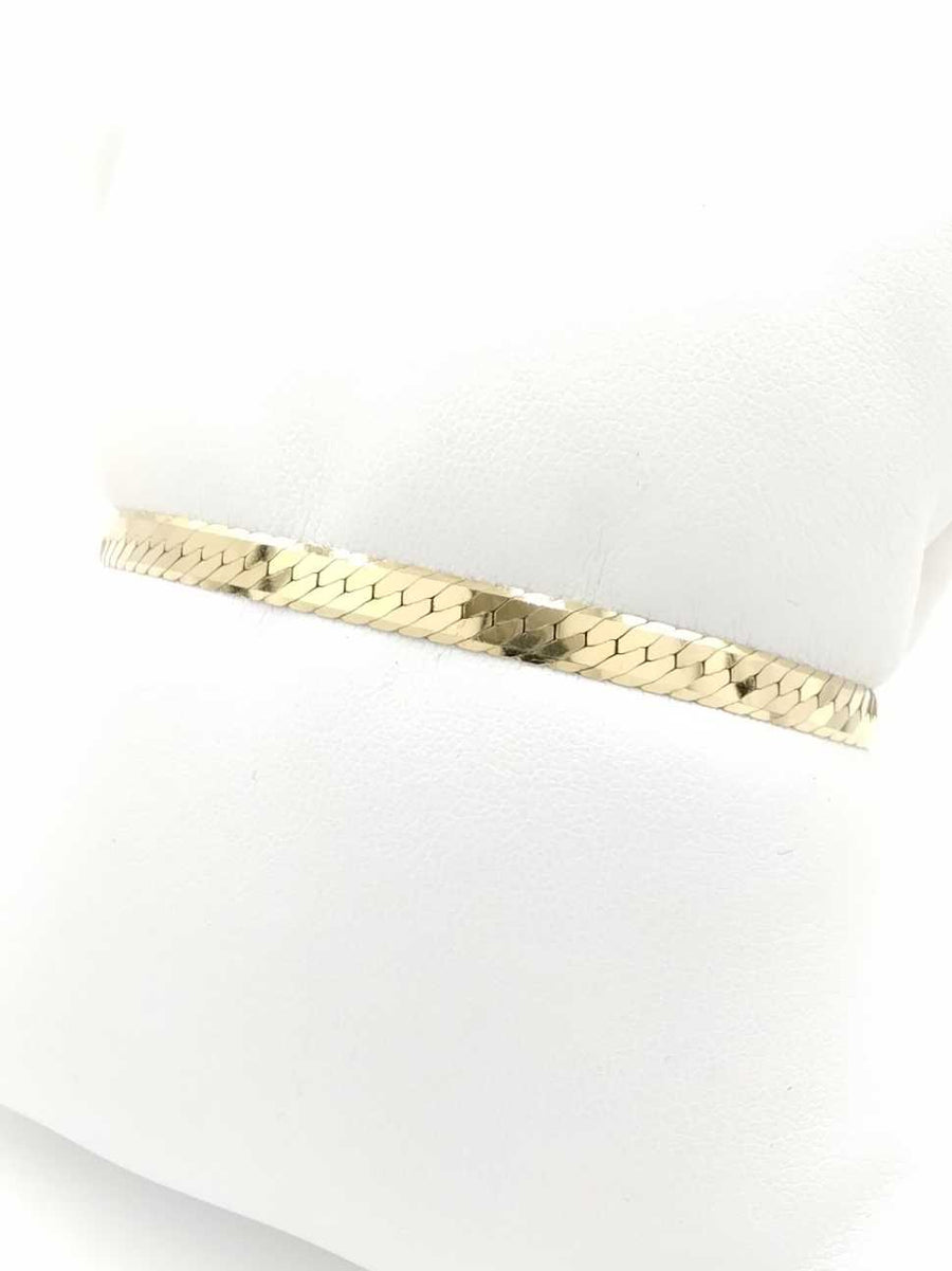 Herringbone Bracelet - Yellow Gold 14k (.585) 5.7 grams 7 inch