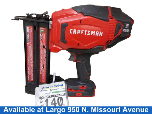 Craftsman Cmcn618 Red Cordless Brad Nailer