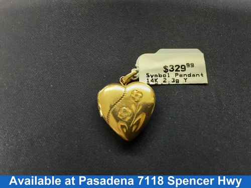 Symbol Pendant - Yellow Gold 14k (.585) 2.3 grams