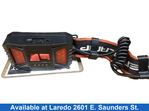 Led Headlamp Orange Flashlight / Headlamp