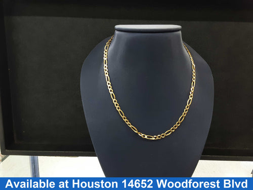 Figaro Chain - Yellow Gold 10k (.417) 3 grams 20 inch