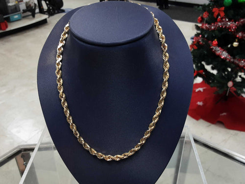 Rope Chain - Yellow Gold 14k (.585) 36.2 grams 20 inch