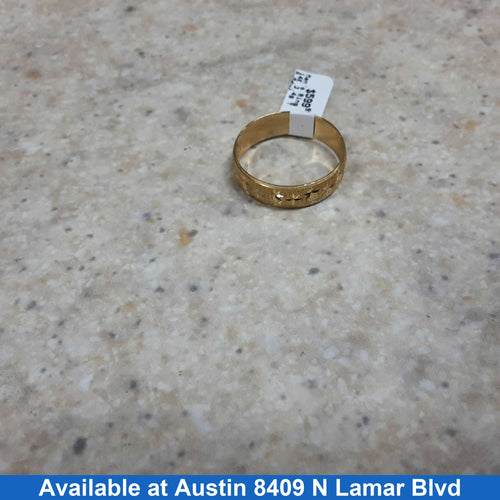 Men's Ring - Yellow Gold 14k (.585) 3.4 grams Size 11
