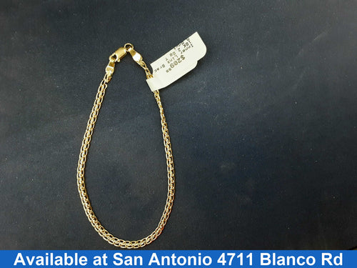 Link Bracelet - Yellow Gold 10k (.417) 2 grams 8 inch