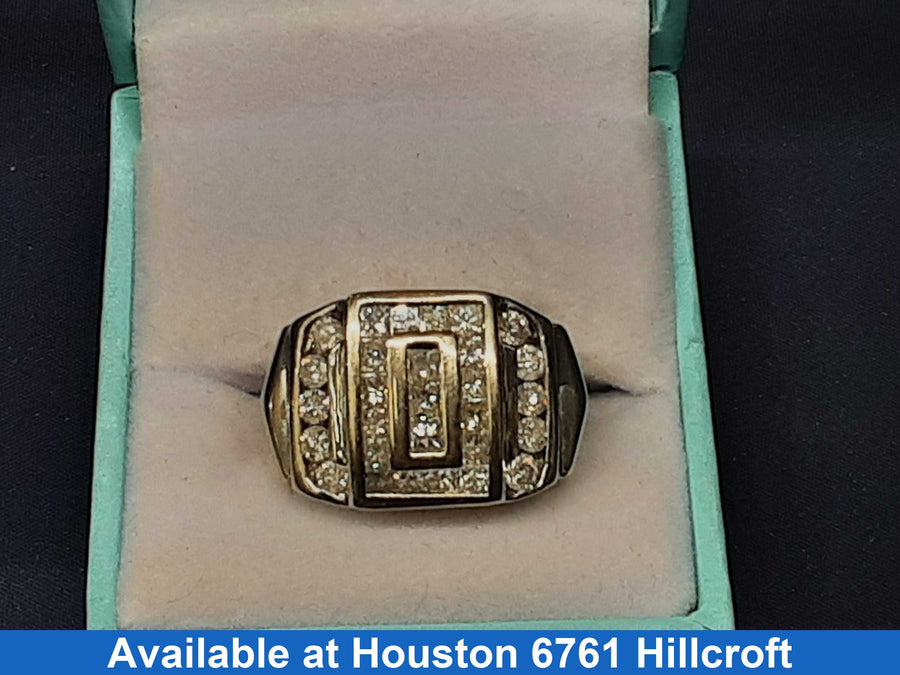 Men's Ring - White Gold 10k (.417) 13.6 grams Size 8