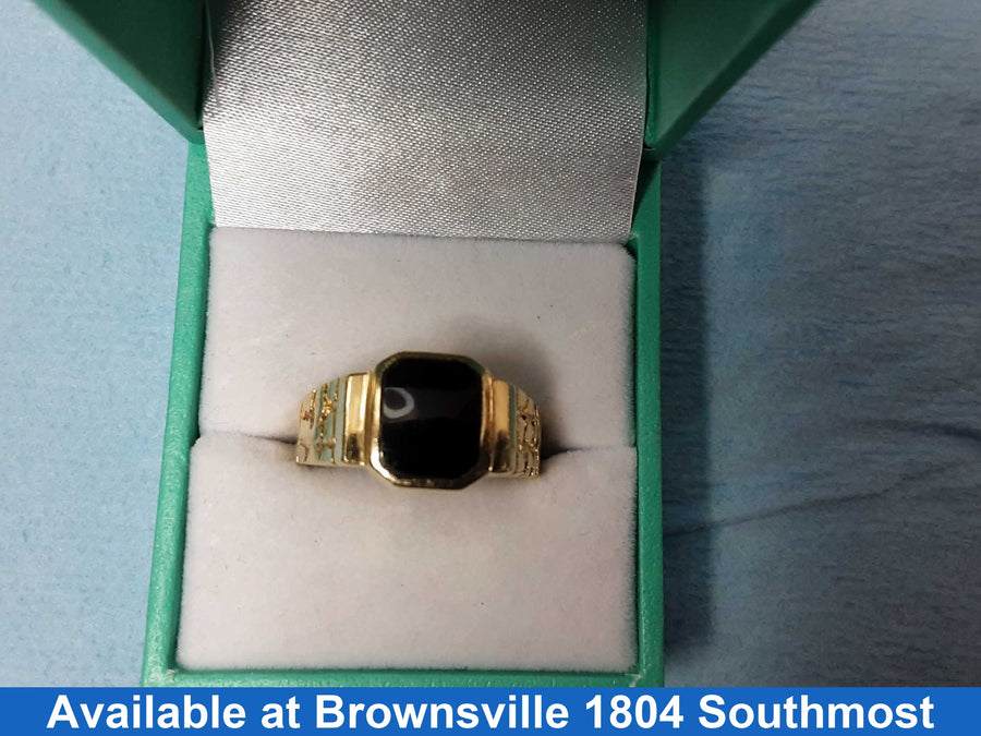 Men's Ring - Yellow Gold 14k (.585) 7.5 grams Size 10