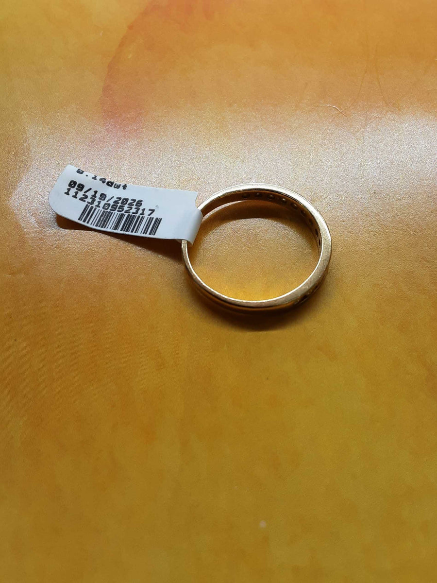 Women's Ring - Anniversary - Yellow Gold 14k (.585) 2.2 grams Size 8