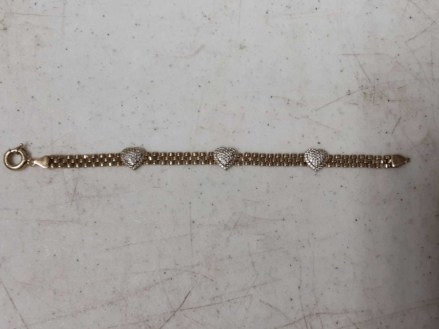 Bracelet - Yellow Gold 10k (.417) 7.6 grams 6 inch