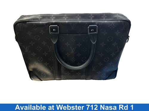 Louis Vuitton Monogram Black Backpack / Briefcase / Bag