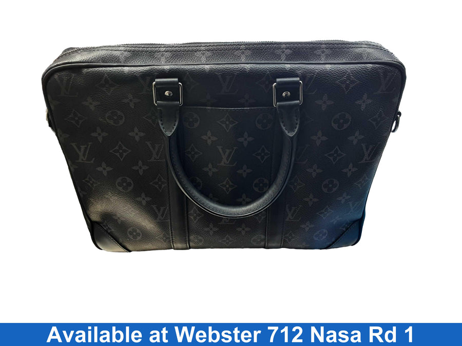 Louis Vuitton Monogram Black Backpack / Briefcase / Bag