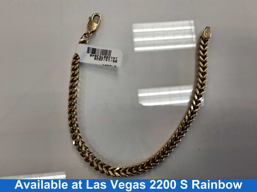 Fox Tail Bracelet - Yellow Gold 10k (.417) 7.6 grams 9 inch