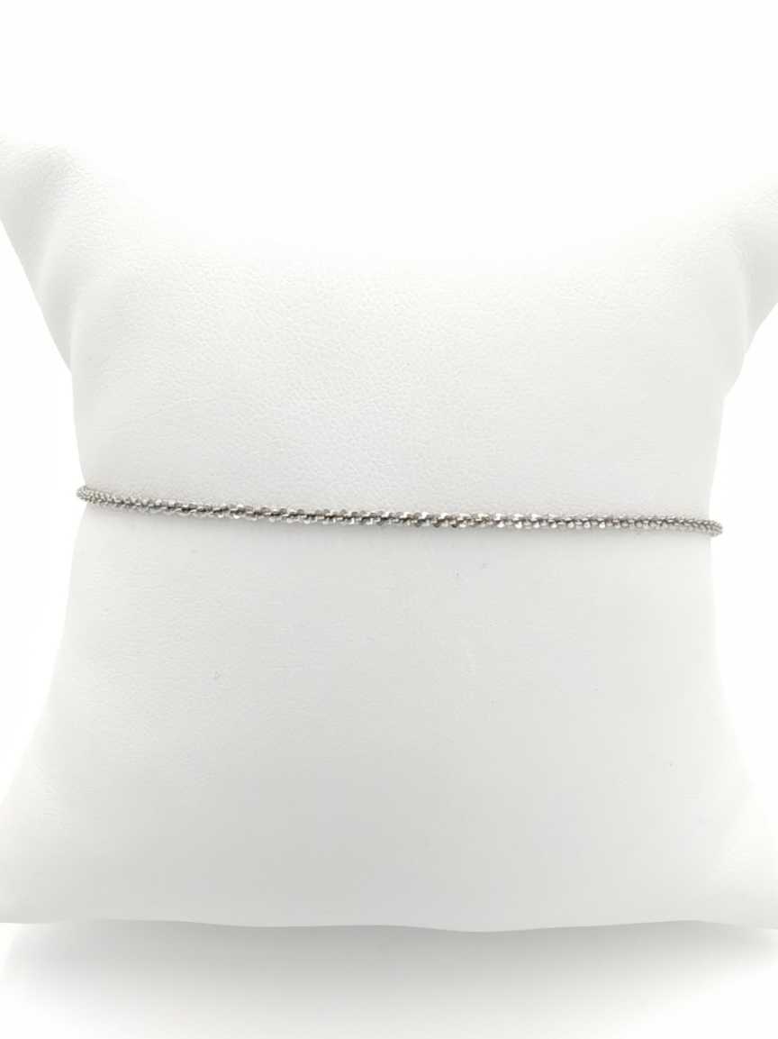 Rope Bracelet - White Gold 14k (.585) 1.8 grams 7 inch