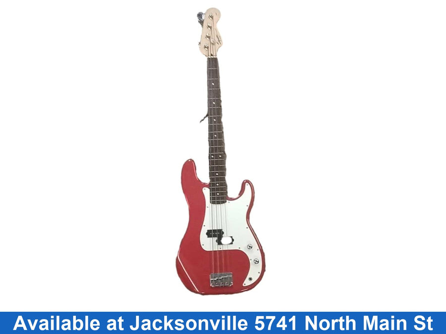 Squire P-bass Red Electric Bass Guitar