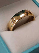 Ring - Wedding Band - Yellow Gold 10k (.417) 6 grams Size 8