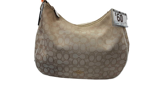 Coach Signature Hobo Beige / Tan Purse / Handbag