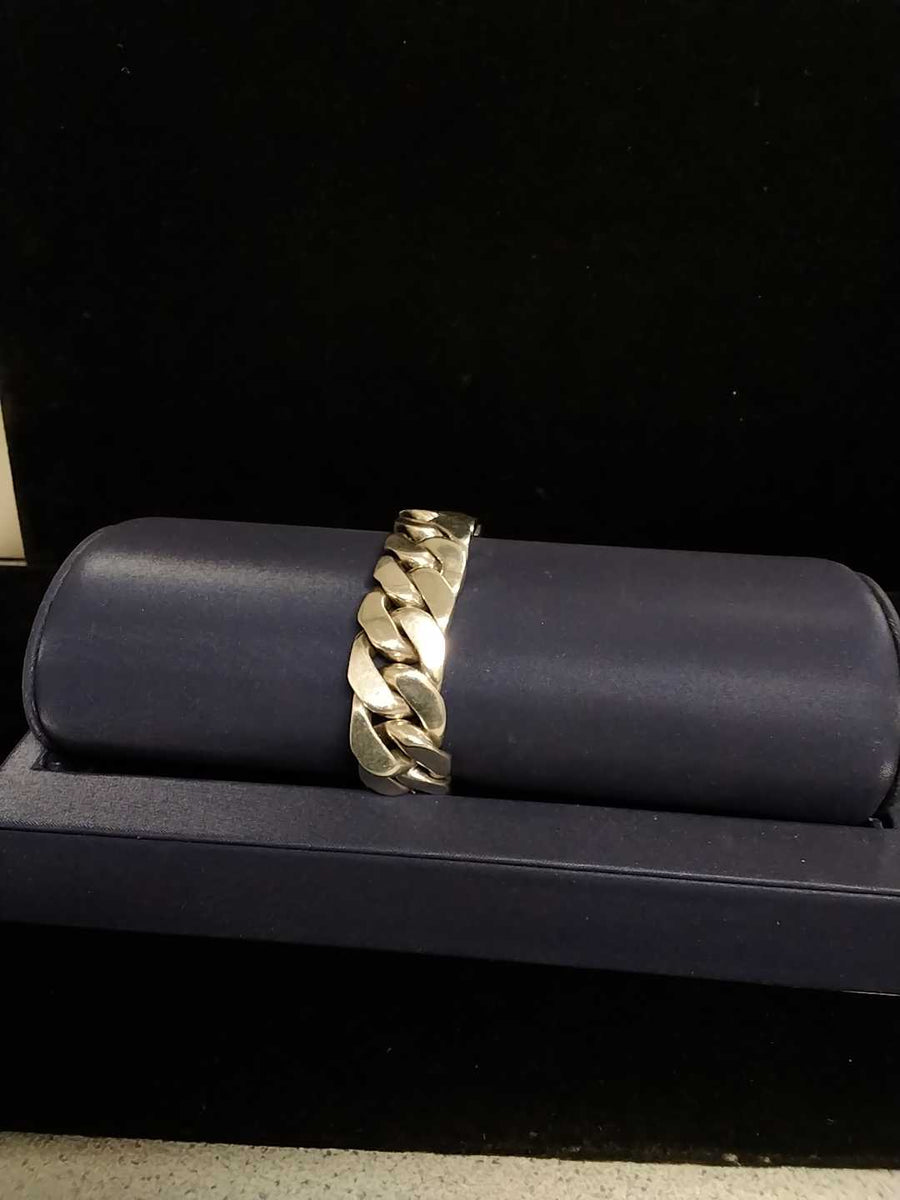 Cuban Link Bracelet - Silver 132.9 grams 10 inch