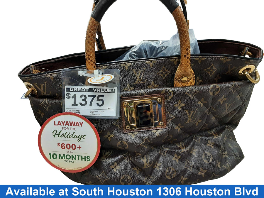 Louis Vuitton Monogram Etoile Exotique Gm Miel Brown Purse / Handbag