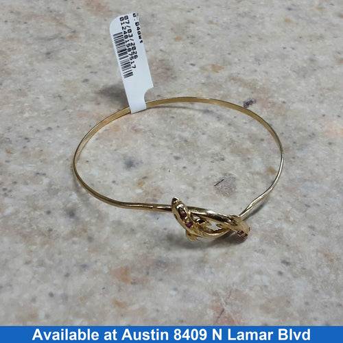 Bangle Bracelet - Yellow Gold 14k (.585) 4 grams 8 inch