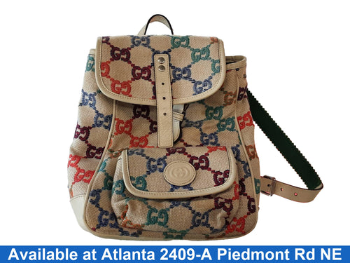 Gucci Gucci Gg Embroidery Backpack Multi-color Purse / Handbag