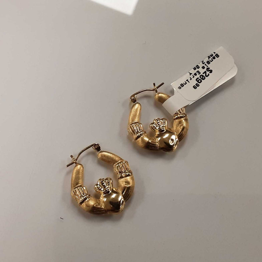 Bangle Earrings - Yellow Gold 10k (.417) 2 grams