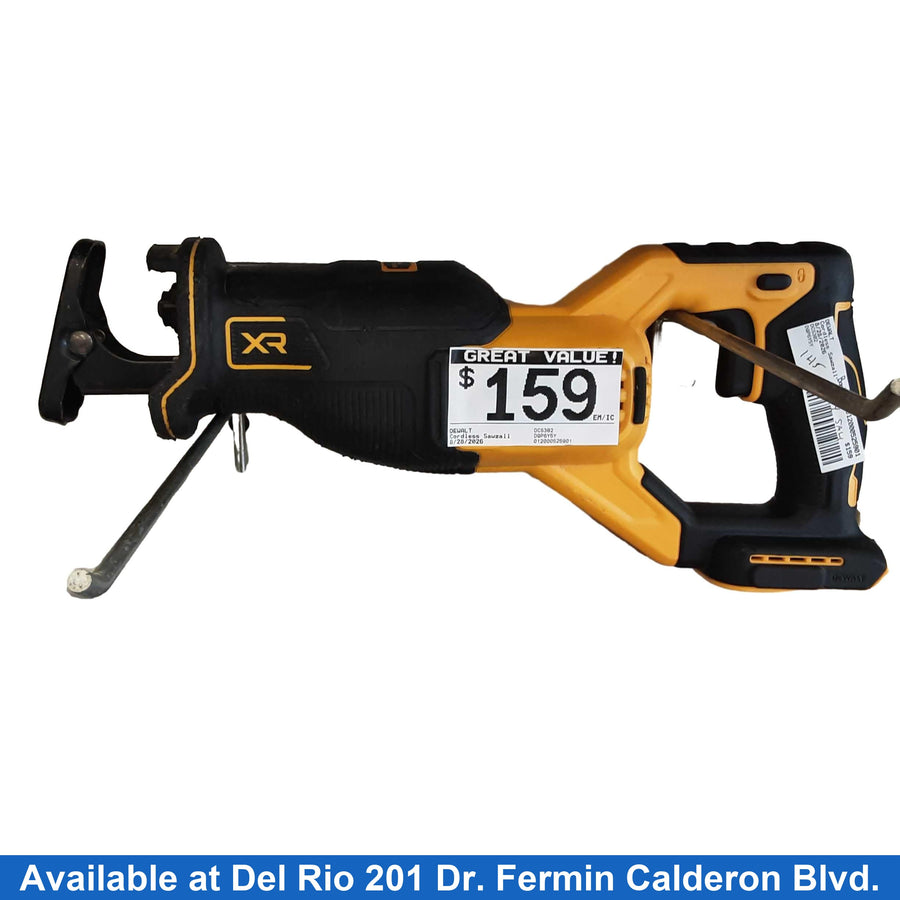 Dewalt Dcs382 Yellow Cordless Reciprocating Saw