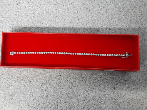 Tennis Bracelet - White Gold 10k (.417) 8.6 grams 7 inch
