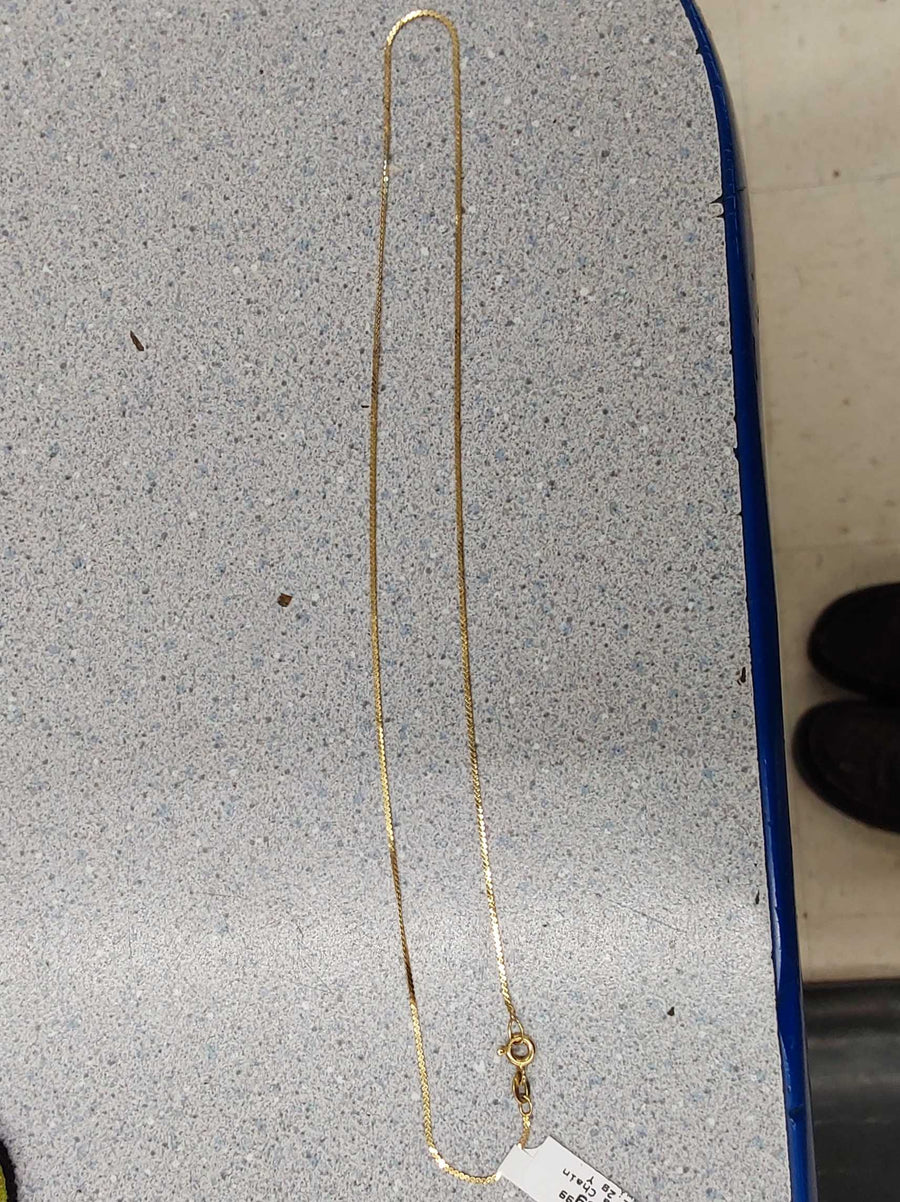 Chain - Yellow Gold 18k (.750) 2.2 grams 10 inch
