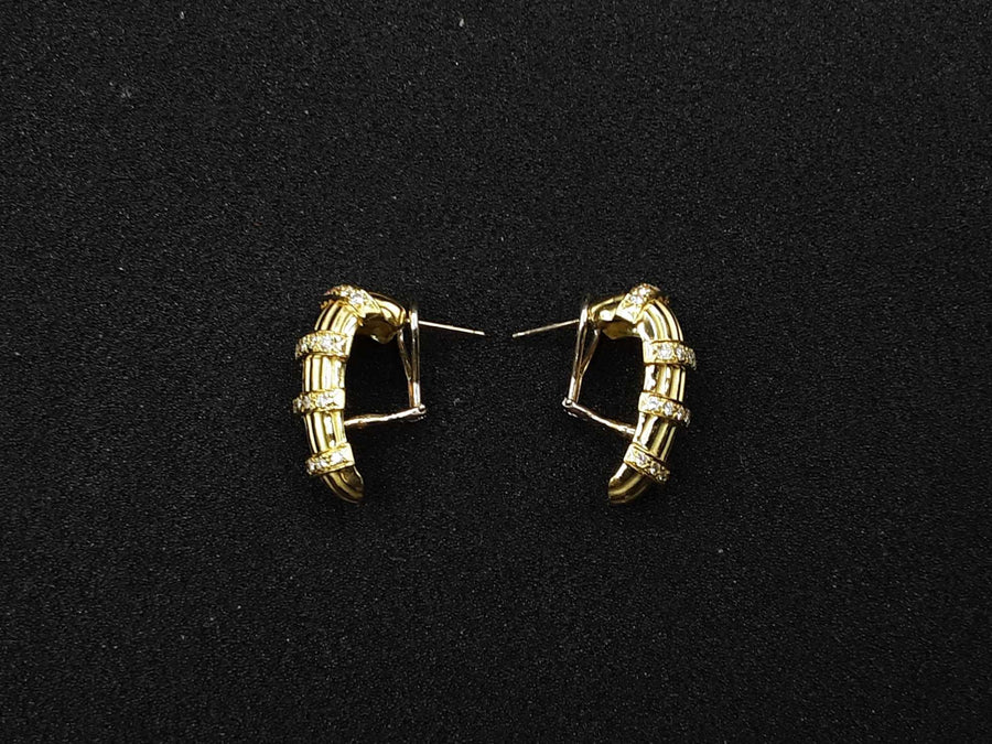 Earrings - Yellow Gold 18k (.750) 24.6 grams