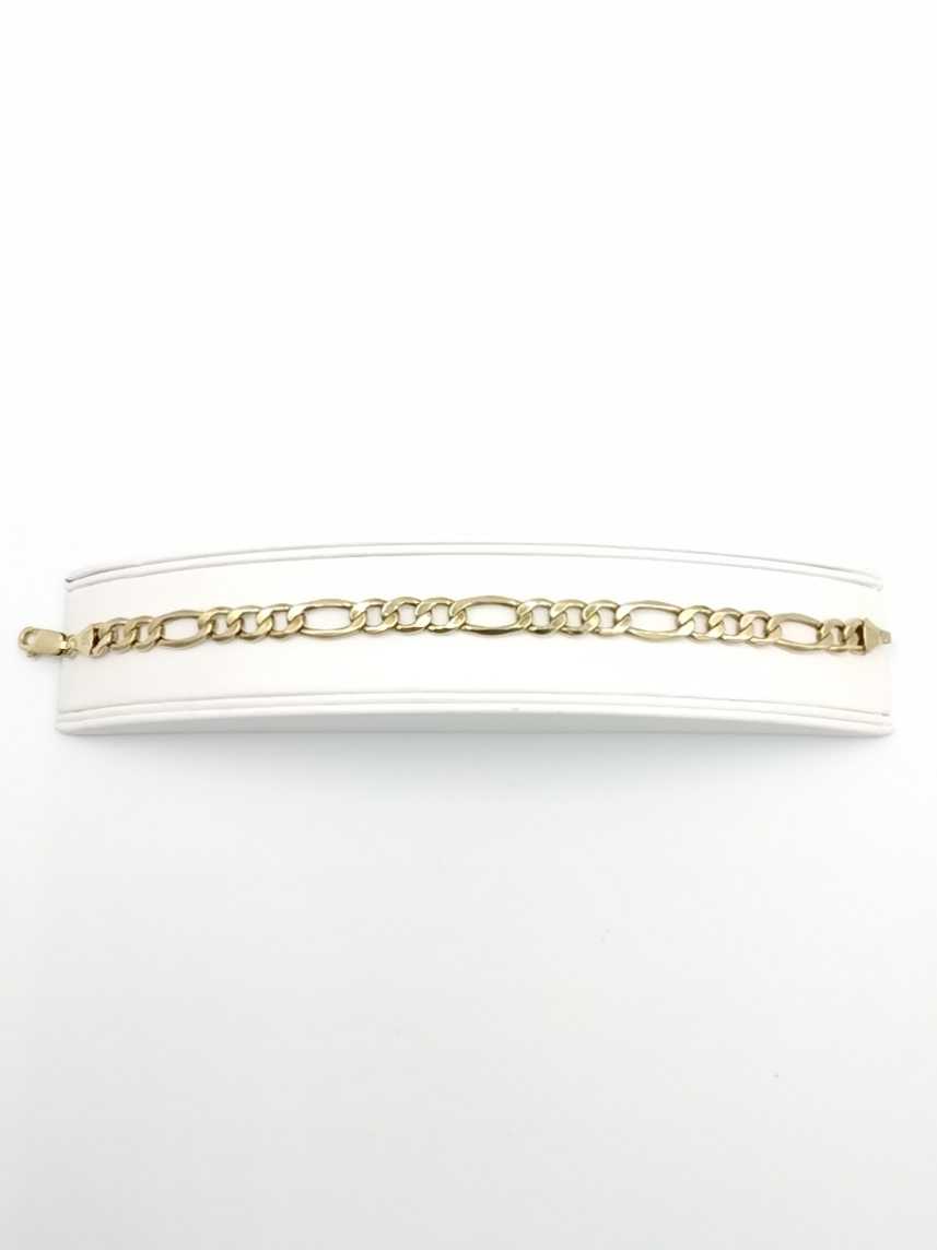 Figaro Bracelet - Yellow Gold 10k (.417) 9.2 grams 9 inch