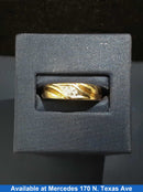 Ring - Wedding Band - Yellow Gold 10k (.417) 3.2 grams Size 9