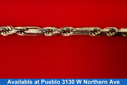 Rope Bracelet - Yellow Gold 14k (.585) 22.3 grams 8 inch