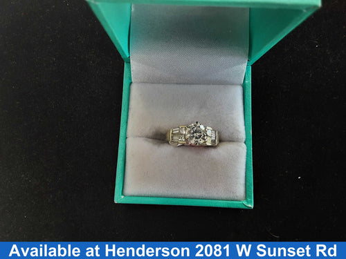 Ring - Wedding Set - White Gold 14k (.585) 3.9 grams Size 5