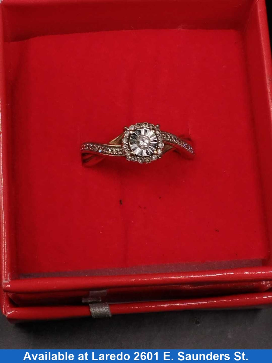 Women's Ring - Yellow Gold 10k (.417) 2.6 grams Size 9