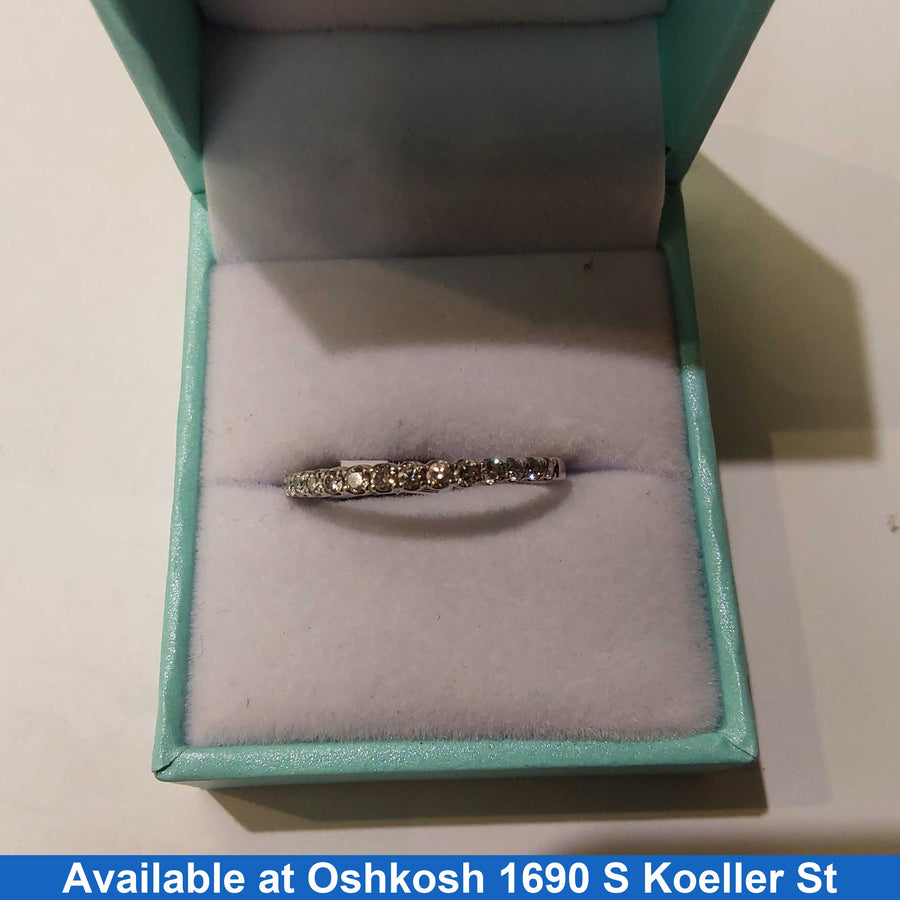 Ring - Wedding Band - White Gold 14k (.585) 1.9 grams Size 10
