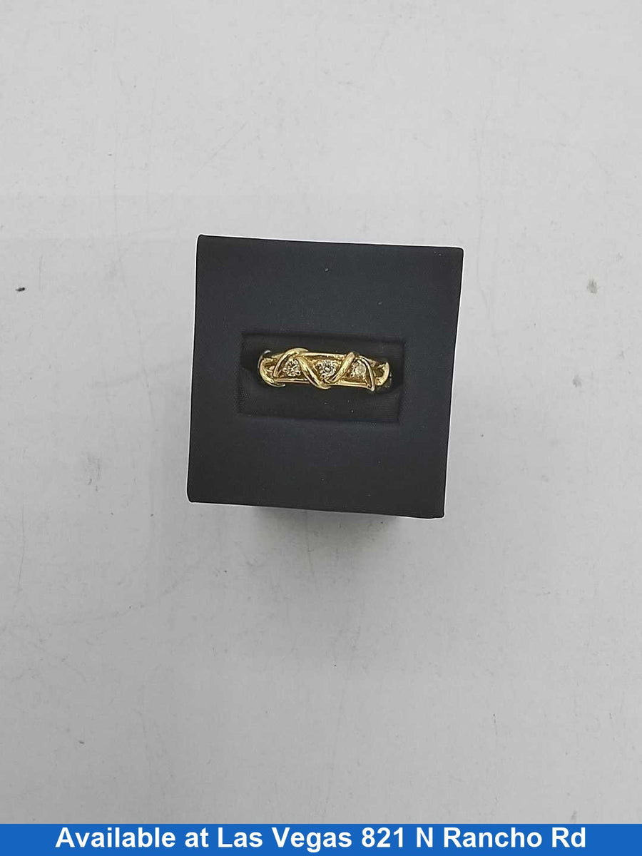 Ring - Wedding Band - Yellow Gold 18k (.750) 5.2 grams Size 8