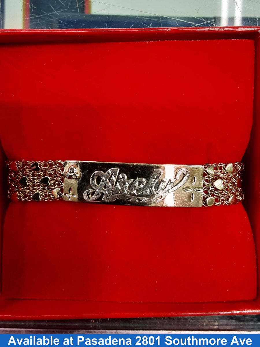 ID Bracelet - Tricolor Gold 14k (.585) 19.9 grams 7 inch