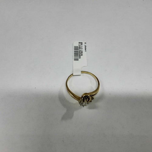 Women's Ring - Solitaire - Yellow Gold 14k (.585) 2.5 grams Size 9