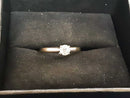 Women's Ring - Solitaire - White Gold 14k (.585) 2.2 grams Size 7.5