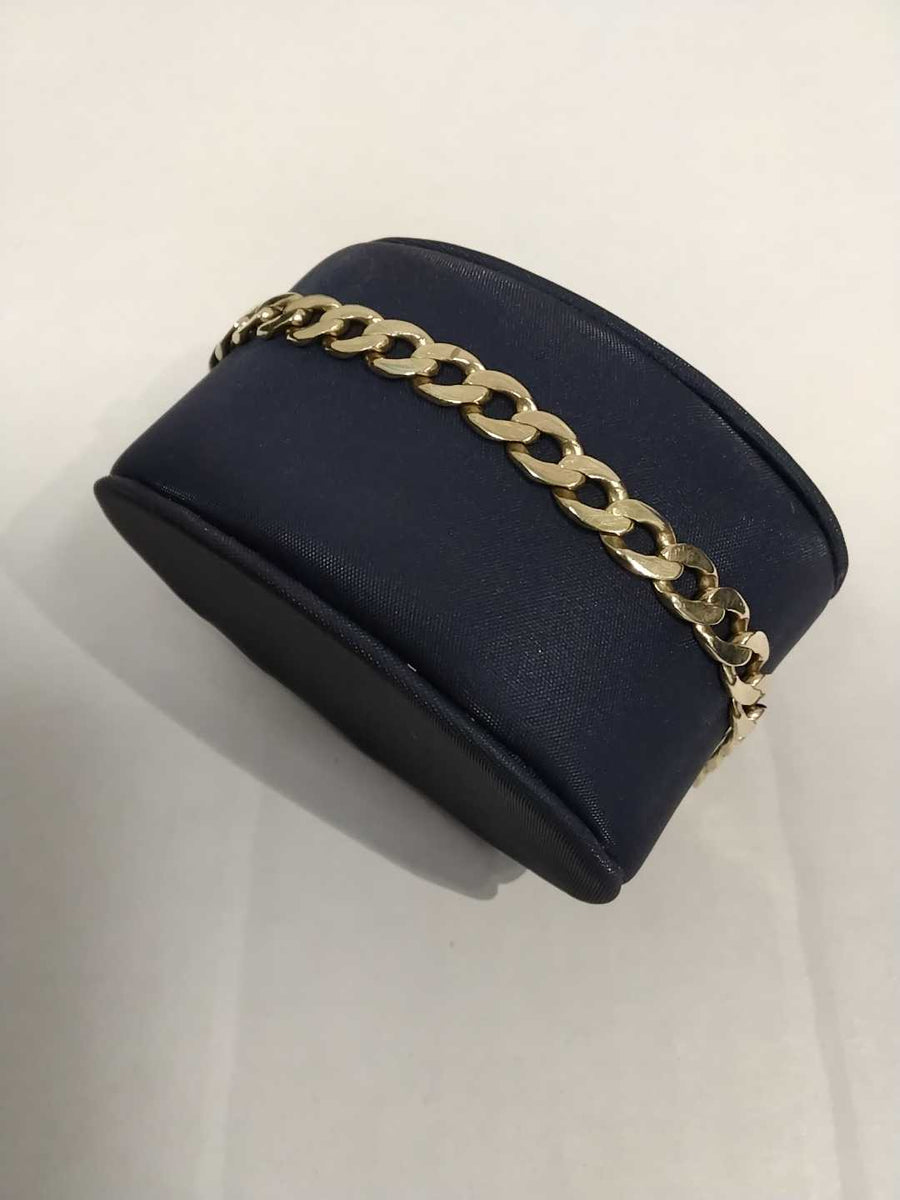 Cuban Link Bracelet - Yellow Gold 10k (.417) 12.8 grams 8 inch