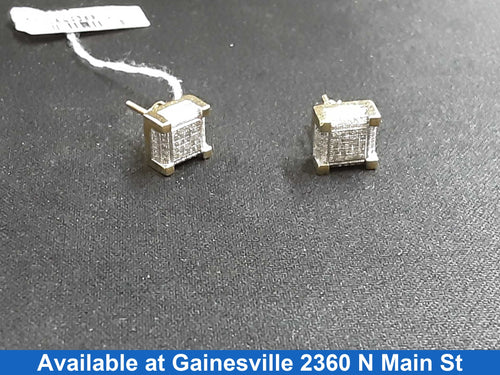 Double Stud Earring - Yellow Gold 10k (.417) 3.4 grams