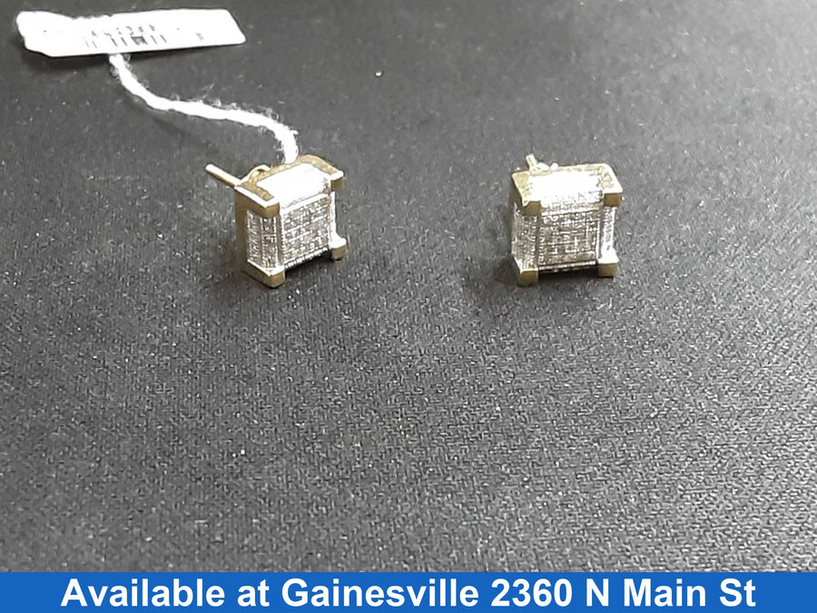 Double Stud Earring - Yellow Gold 10k (.417) 3.4 grams
