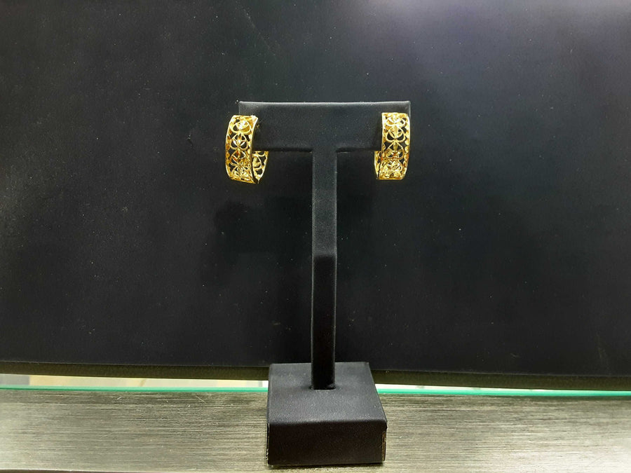Bangle Earrings - Yellow Gold 14k (.585) 6.9 grams