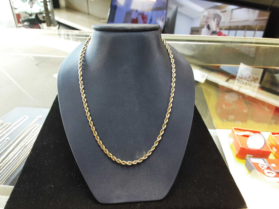 Rope Chain - Yellow Gold 10k (.417) 11 grams 24 inch
