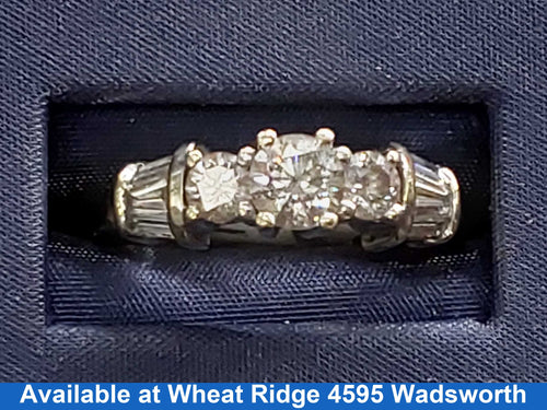 Women's Ring - White Gold 14k (.585) 5.2 grams Size 7.5