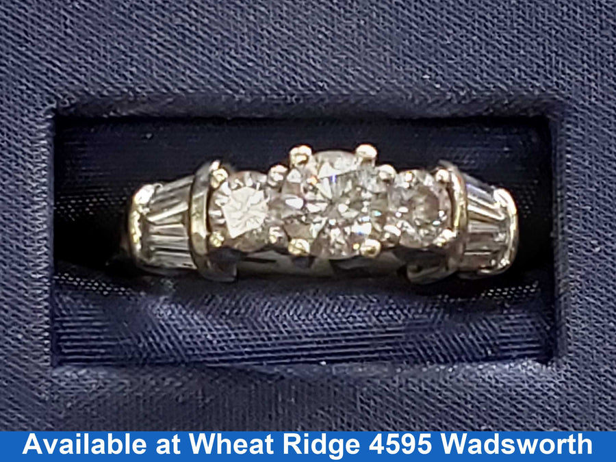 Women's Ring - White Gold 14k (.585) 5.2 grams Size 7.5
