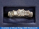 Women's Ring - White Gold 14k (.585) 5.2 grams Size 7.5